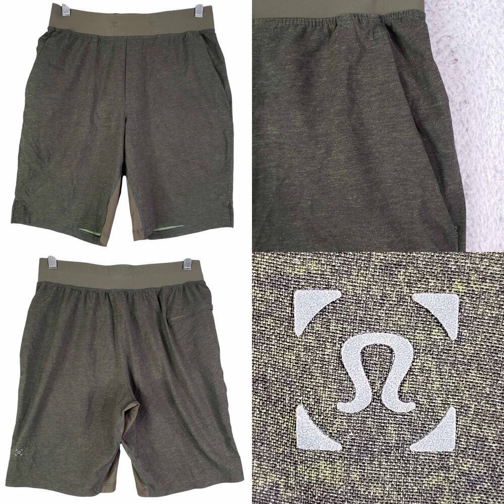 Lululemon Shorts Green Men’s Size Small S Athletic Drawstring Stretch